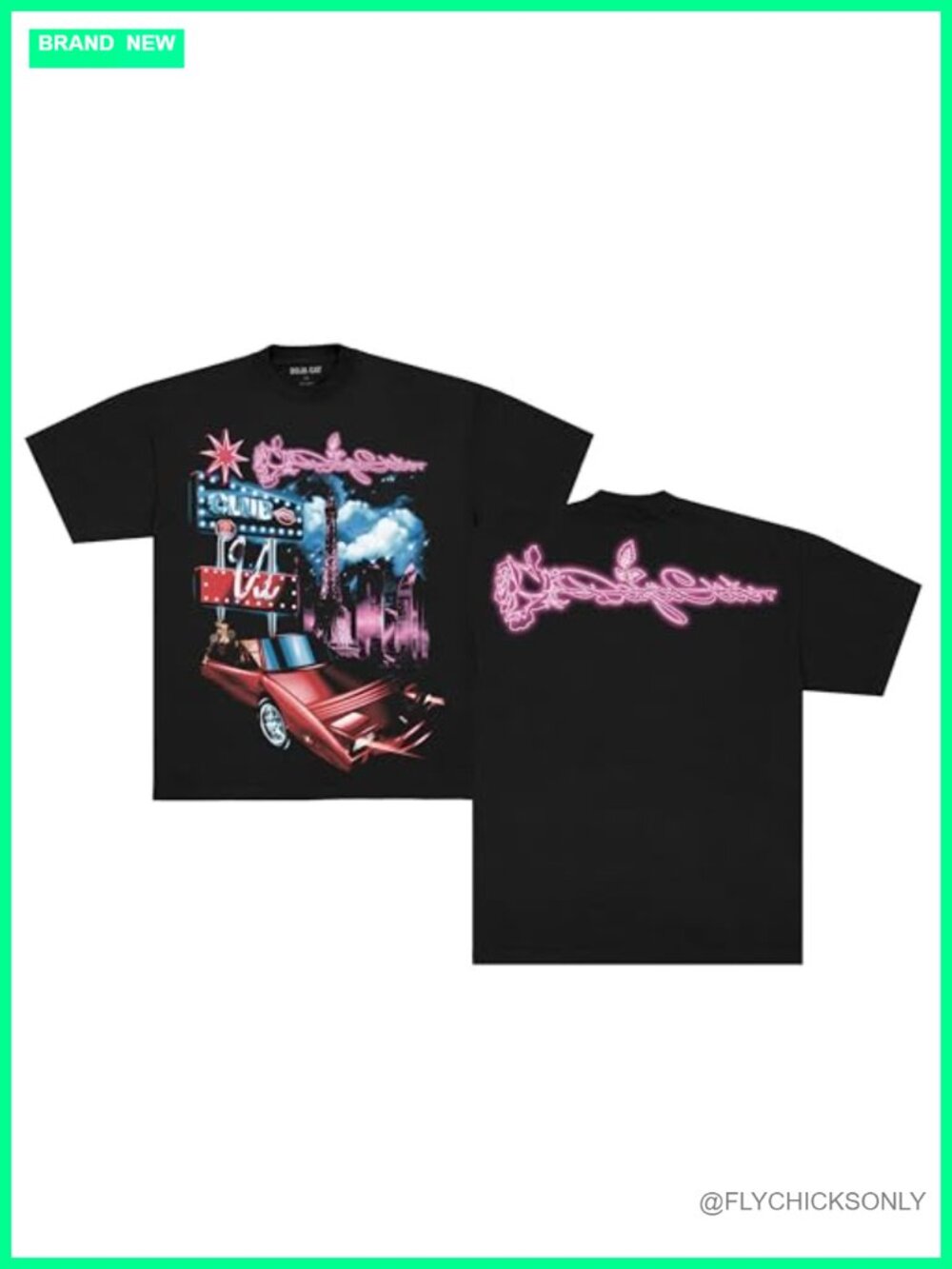 Doja Cat Official Club Vie Paris Graphic T-Shirt 100% Cotton Crew Neck